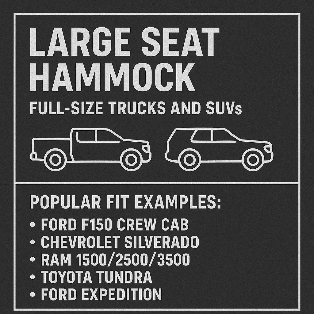 Large Waterproof Hammock Dog Seat Cover for Large SUVs and Trucks