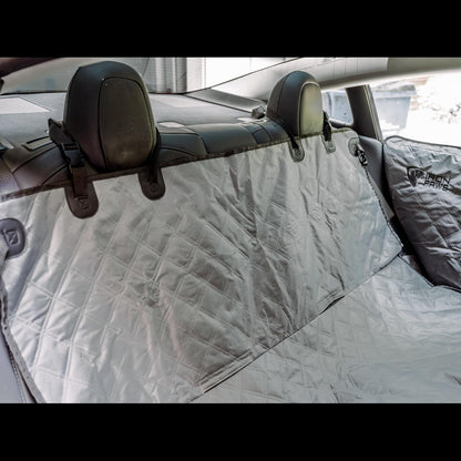 Dog Hammock Car Back Seat Cover – Medium, Waterproof with Door Protection – Gray