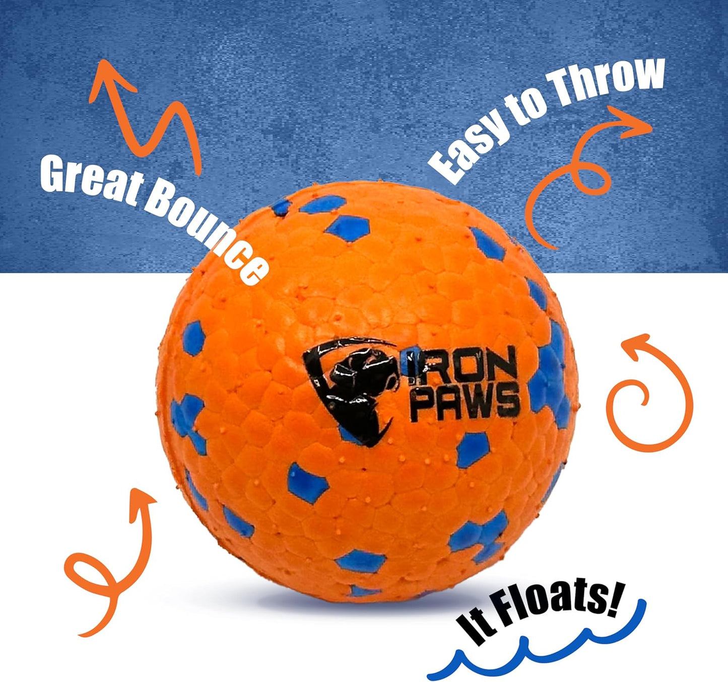 Indestructible Orange Dog Ball