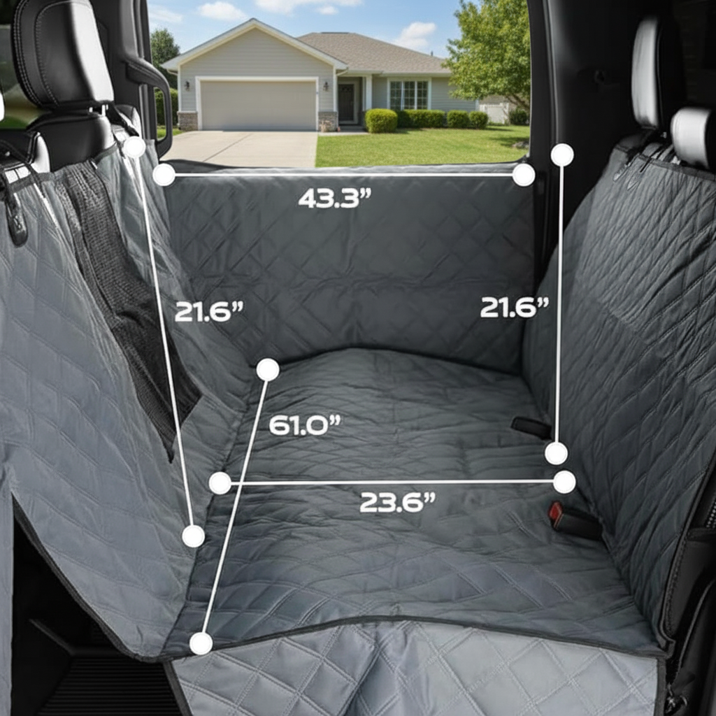 Large Waterproof Hammock Dog Seat Cover for Large SUVs and Trucks