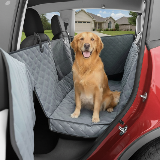Medium Waterproof Hammock Dog Seat Cover for Mid-Size SUVs and Cars