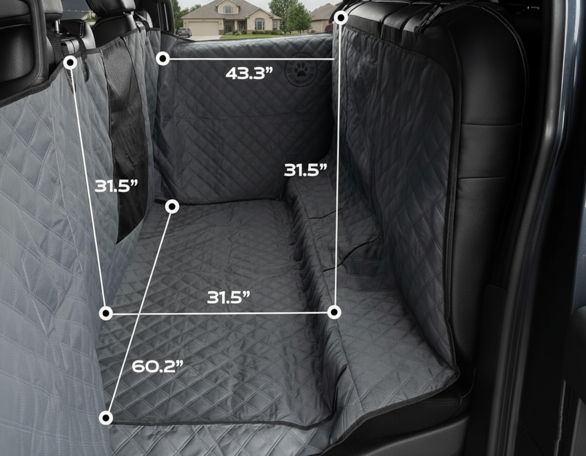 XL Floor Cover for Full Size Crew Cab Trucks with Fold Up Seats