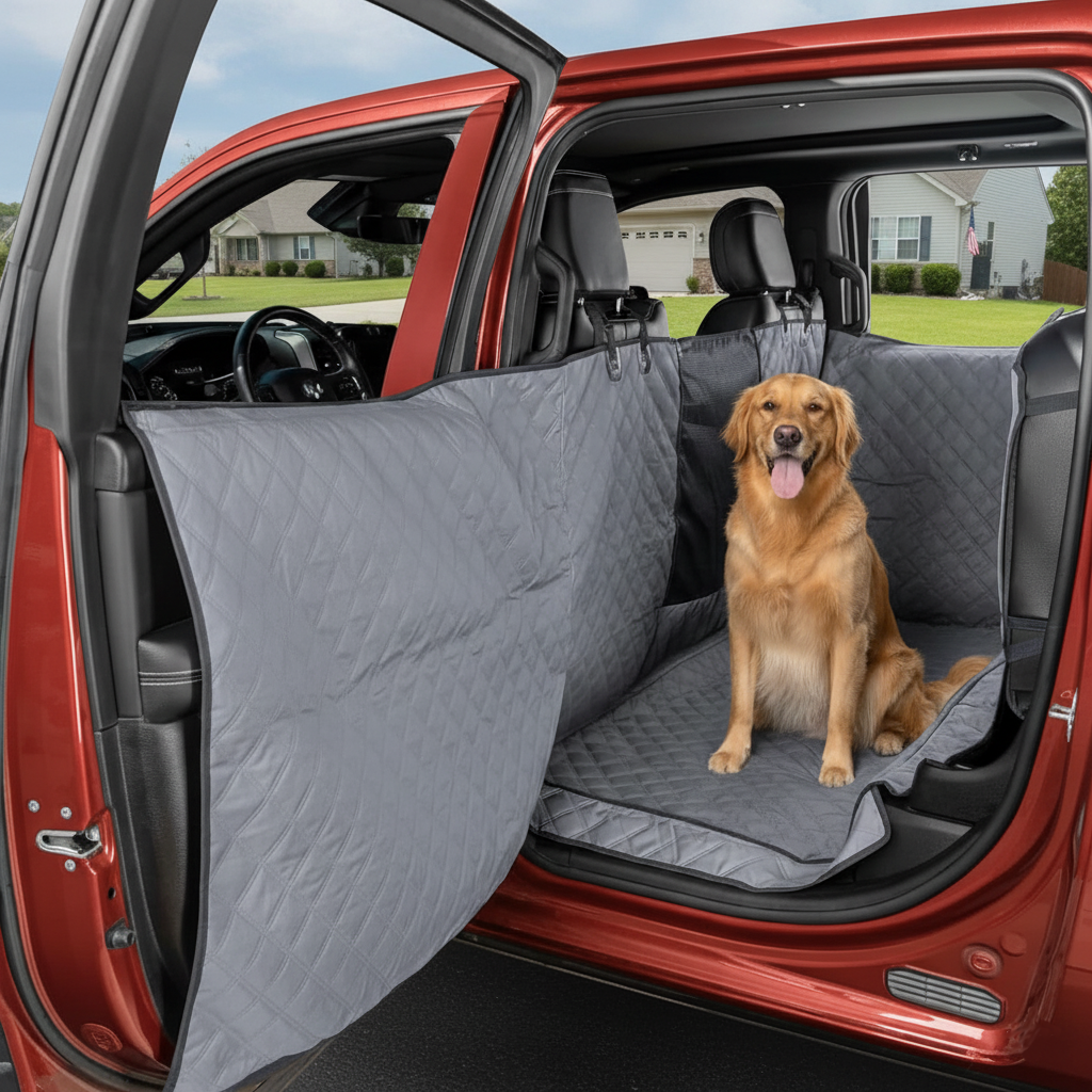 XL Floor Cover for Full Size Crew Cab Trucks with Fold Up Seats